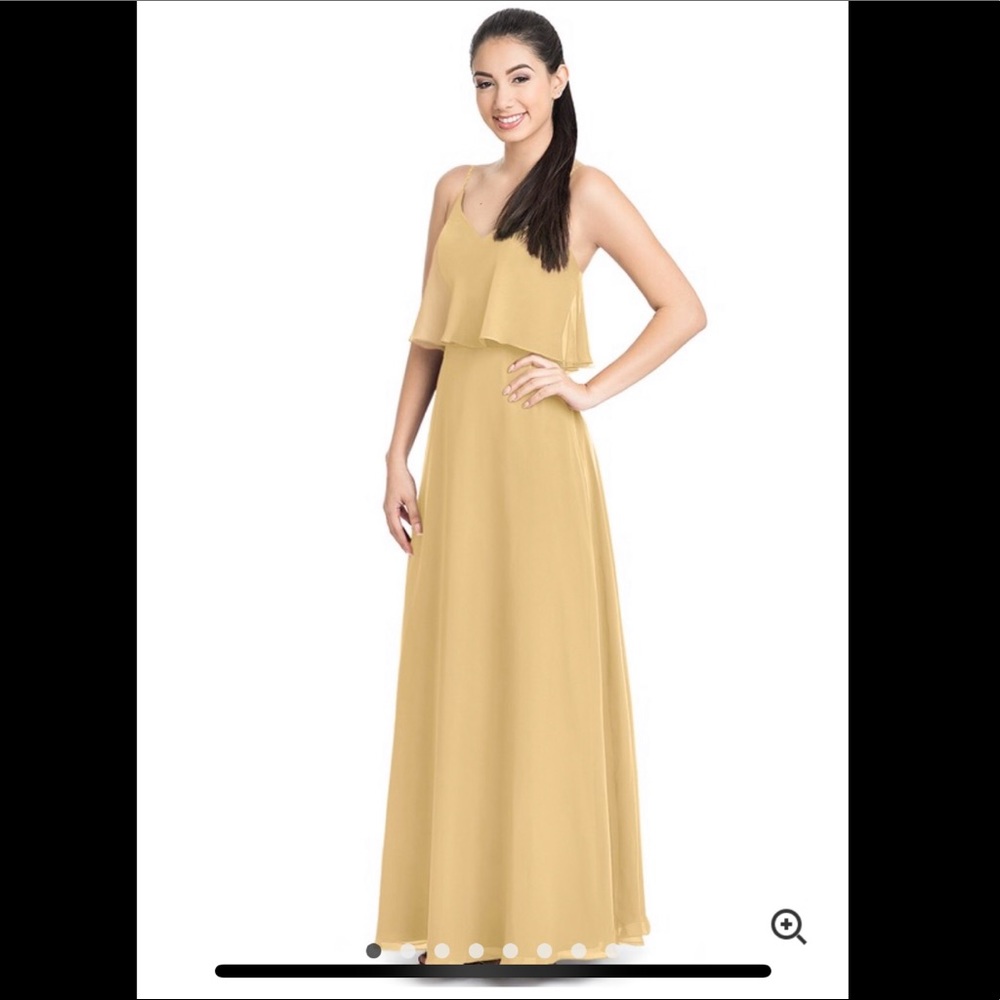 Gold dress only worn ONCE! Sz 8!